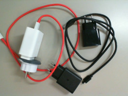 Set of 3 adapters + 2 charging cables