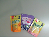Set of 3 packs of fruit jelly candies
