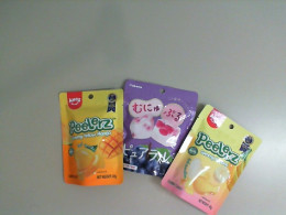 Set of 3 packs of fruit jelly candies