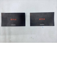 Set of 2 Netflix postcard