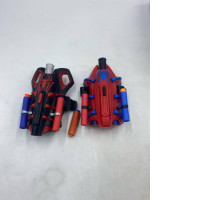 Set of 2   Marvel NERF Spider-Man Thwip-Tech Blasters.  Marvel NERF Spider-Man Miles Morales Thwip-Tech Blaster 