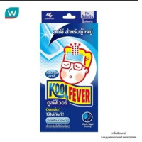  Kool fever Fever-reducing gel sheets for adults, 1 box contains 6 pieces