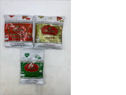 Set of 3 Cha Tra Mue (the number one brand) products are powdered teas for making authentic Thai beverages such as iced tea, iced black tea, and green tea with milk.
