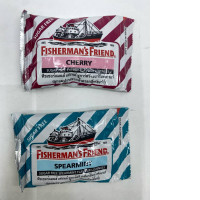 Set of 2 Fisherman's Friend Throat Lozenges (Sugar-Free Cherry Flavor) (Sugar-Free Spearmint Flavor)