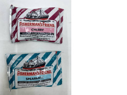 Set of 2 Fisherman's Friend Throat Lozenges (Sugar-Free Cherry Flavor) (Sugar-Free Spearmint Flavor)