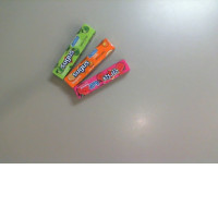 Set of 3 chewing candies with different flavors