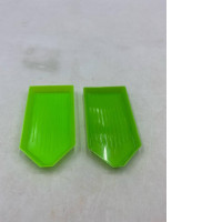 set of 2 Green diamond sorting tray