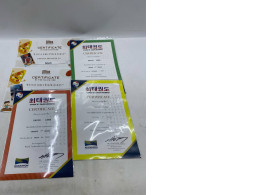 set of 5 Various certificates from David Litre's Taekwondo school. set of 5 Various certificates from David Litre's Taekwondo school.