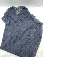 Black crochet cardigan