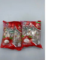 set of 2 Jele Light Freshy brand carrageenan jelly with konjac powder and white grape juice, lychee flavor.