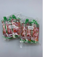 set of 2 Jele Light Freshy brand carrageenan jelly with konjac powder and white grape juice, lychee flavor.