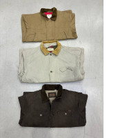 a set of three light jackets