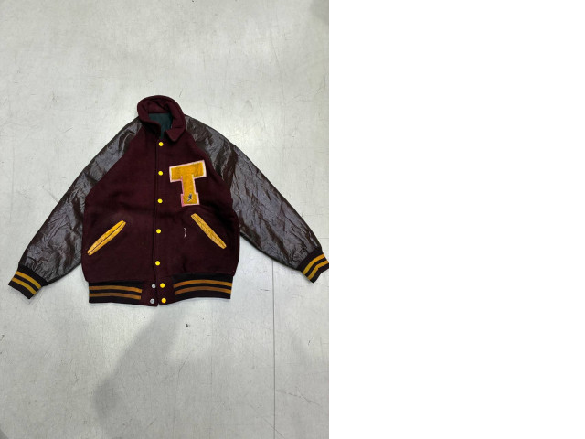 Vintage burgundy varsity jacket Vintage burgundy varsity jacket