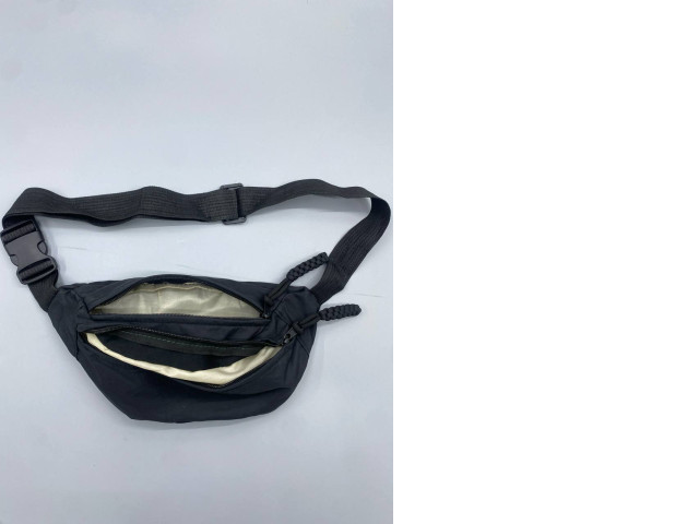 Men's black waist bag Men's black waist bag