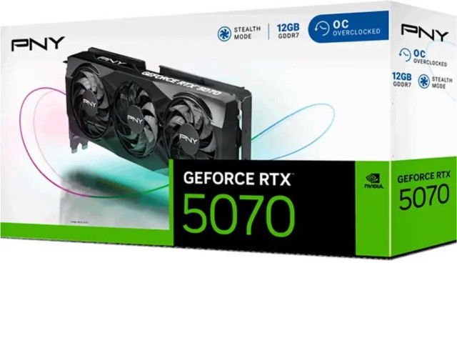 PNY GeForce RTX 5070 12GB OC GDDR7 PCI PNY GeForce RTX 5070 12GB OC GDDR7 PCI