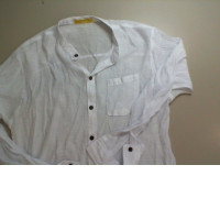 White men's button-down shirt