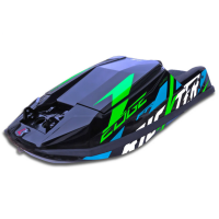 empty jet ski hull Rickter Edge Neon Green/Black