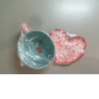 Ceramic mug and saucer set