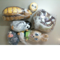 Set of 7 soft toys