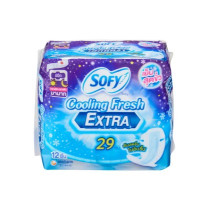 Sofy Cooling Fresh Extra Night Wing 29cm.