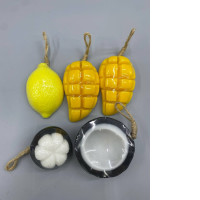 Set of 5 Fruit-scented bar soap