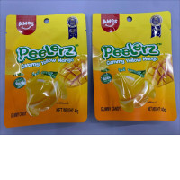 Set of 2 Amos Peelerz Gummy Yellow Mango candy. 