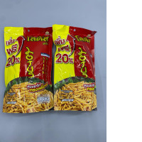 Set of 2 Lotus brand 'Dorkbua' stick biscuits, a popular crunchy Thai snack. 