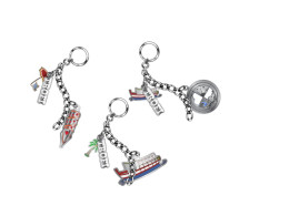 Set of 8 TROFI Collectible Mystery Keychain in a silver foil packet.
