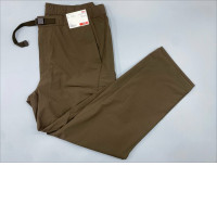 Uniqlo Lululemon Commission Slim or Classic-Fit trousers in dark olive green.