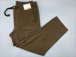 Uniqlo Lululemon Commission Slim or Classic-Fit trousers in dark olive green.