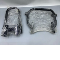 Set of 2 Rear grab handle/crash bar for black big bike motorcycle.