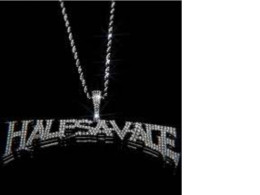 Half Savage necklace in silver-tone with a rope chain. 