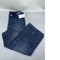  Kenzo 'KENZO Star Tiger' Asagao straight-leg jeans in Japanese denim rinse blue. 