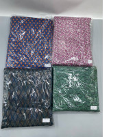 Set of 4 A tie-dye of cotton fabric printed with small floral and paisley patterns, Liberty Fabric, 8 meters long.