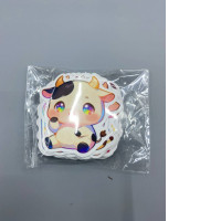 Cow-shaped sticker