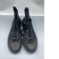 Black high-top sneakers