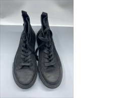 Black high-top sneakers