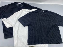 Set of 3  Dior Oblique Relaxed-Fit T-Shirts in black and off-white terry cotton jacquard. 