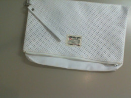 White clutch bag