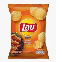 Lay's Rock Wavy Chips, Extra Barbecue Flavor, 46 grams.