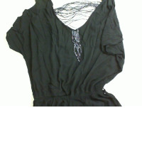 Black women's blouse, decorated with beads