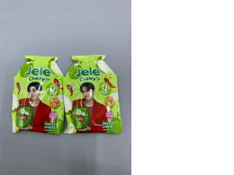 set of 2 Jele Chewy's new flavors: Guava with Chili Salt and Tamarind with Chili Salt.