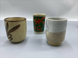 Set of 3 Glass, Japanese hot tea cup