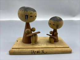 Vintage Kokeshi Japanese Doll Set, Creative Design