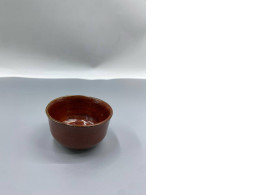 Ohi Ware 10th Series Chozaemon Ohi Tea Cup, Rust Red Color.
