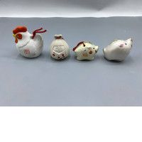 Set of 4 Japanese animal-shaped doorbells