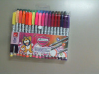 A set of colored markers