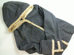 Denim jacket with fur