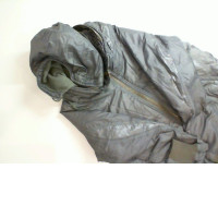 Green jacket with a zipper