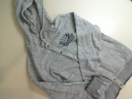 Gray sweatshirt with a hood